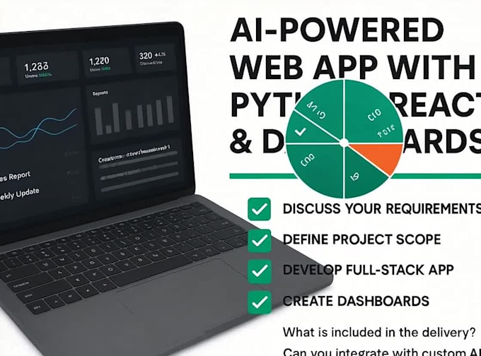 develop web apps with python, react and dashboards