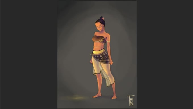 draw character concept art and design creatures