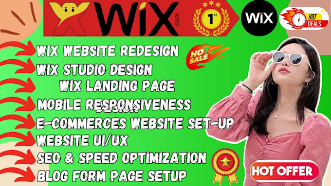design and redesig a modern, professional wix website for your business or brand
