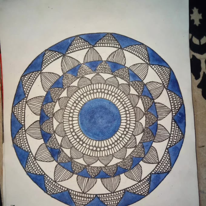 do digital mandala artwork and traditional mandala artwork
