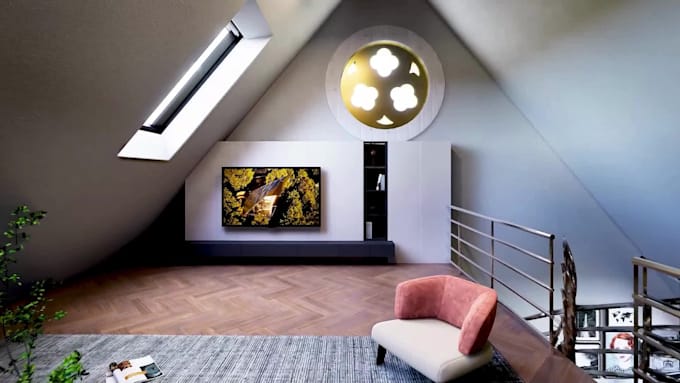 create 3d model and realistic render of interior design from floorplan
