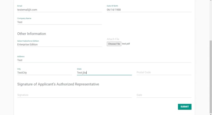 setup public forms in salesforce