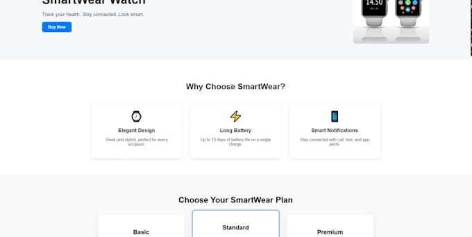 develop a custom responsive frontend website