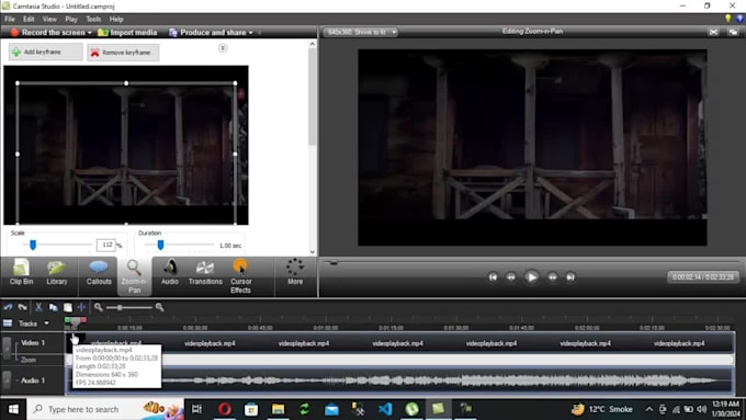 do video editing in camtasia studio
