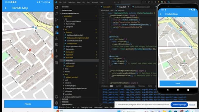 develop a professional flutter mobile application