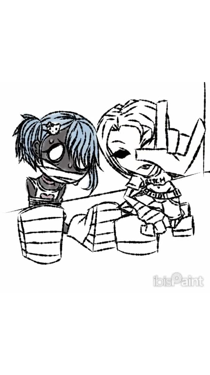 draw you a gritty 2000s emo style illustration