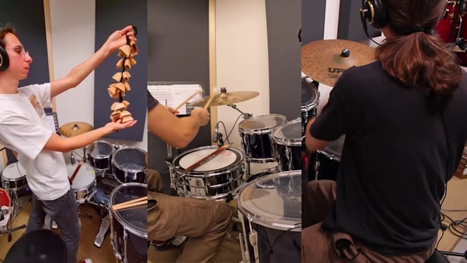 record professional pop, hip hop, funk, rnb drums for you
