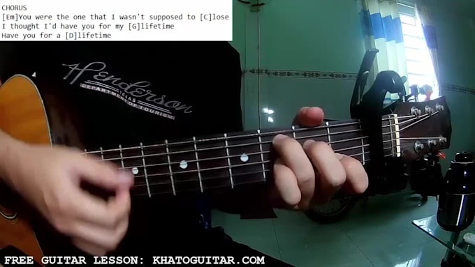 make a basic guitar tutorial for any song