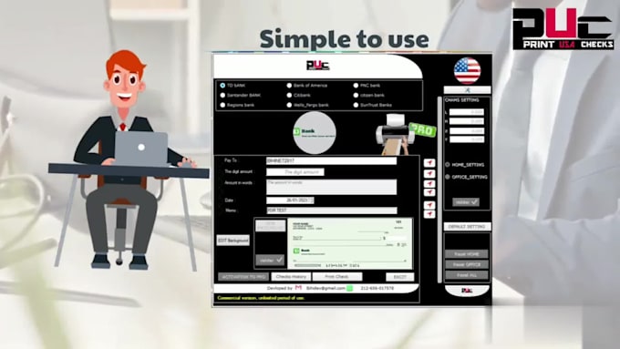 design lifetime check writer tool