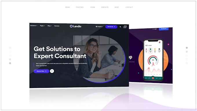 design, create your landing page with elementor pro english and español