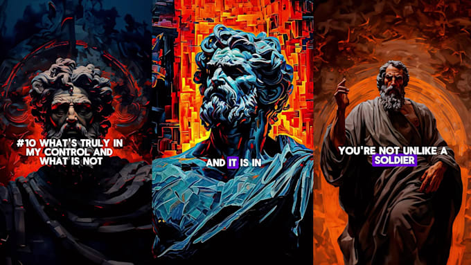 create captivating monetizable stoicism youtube short reels