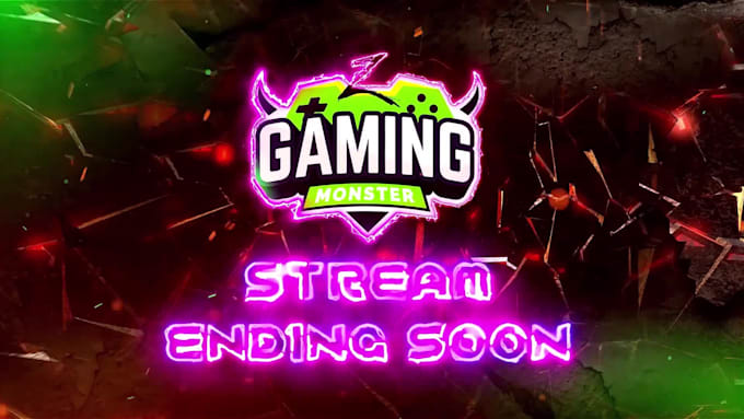 create animated twitch intro,gaming screen,alerts for you