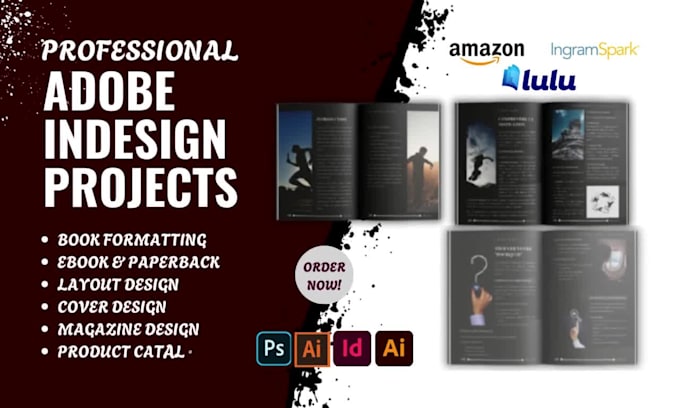 Do indesign projects, layout design, book formatting, magazine brochure ...
