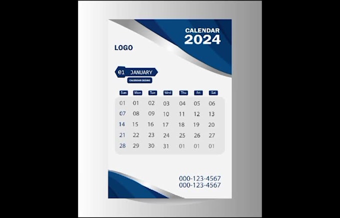 Make a professional and new calendar design by Rofi122 | Fiverr