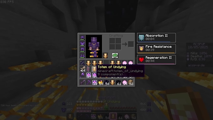 train you in mincraft crystal pvp