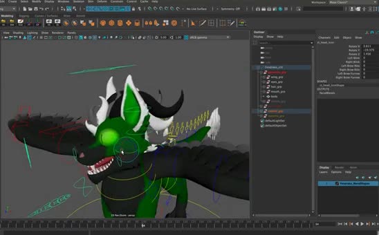 Rig in daz studio,assets,objects,3d quadruped rig,ik fk rig,blendshapes ...