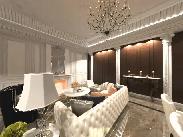 create 3d model and render one interior design