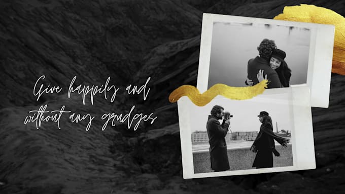 create photo video slideshow with custom lyrics and song