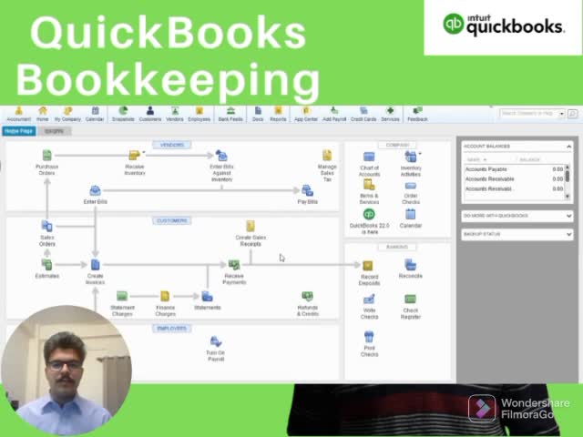 do bookkeeping in quickbooks desktop and online