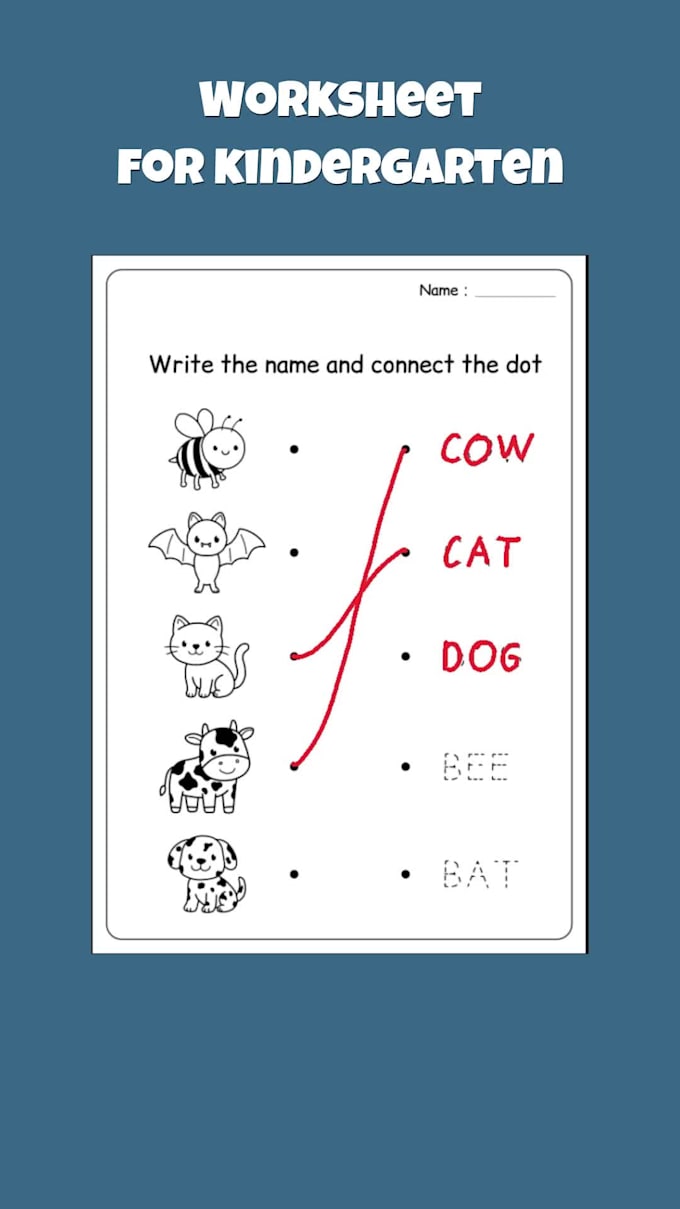 Create fun and educational kindergarten worksheets for kids by ...