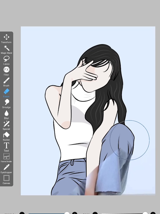 Draw minimalist vector portrait from your photo by Kristelann_ | Fiverr