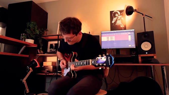 record a smooth jazz guitar solo on your track