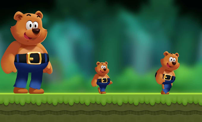 create 2d spine animations for characters, props, or backgrounds