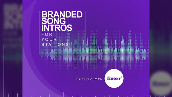 make branded song intro with artist id for your radio