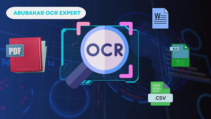 extract text using ocr from PDF, images, or scanned documents