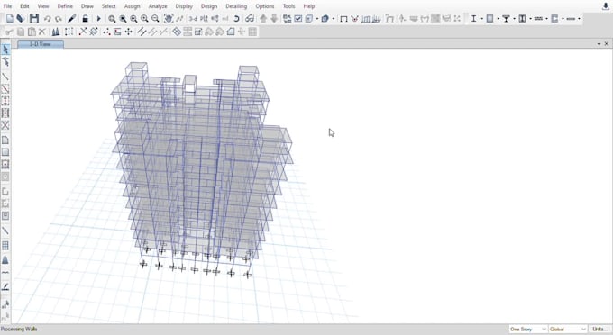 do professional structural analysis, modeling and design in etabs
