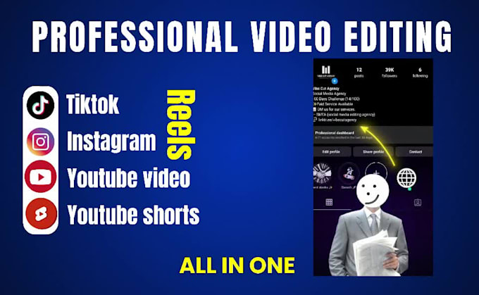do reels  video editing for you professionally in 24 hours