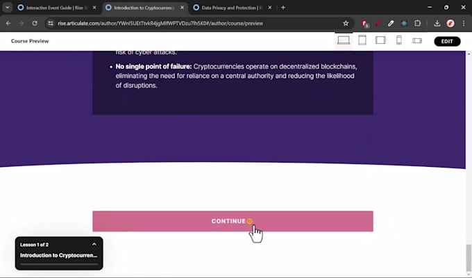 design interactive elearning courses in articulate rise 360