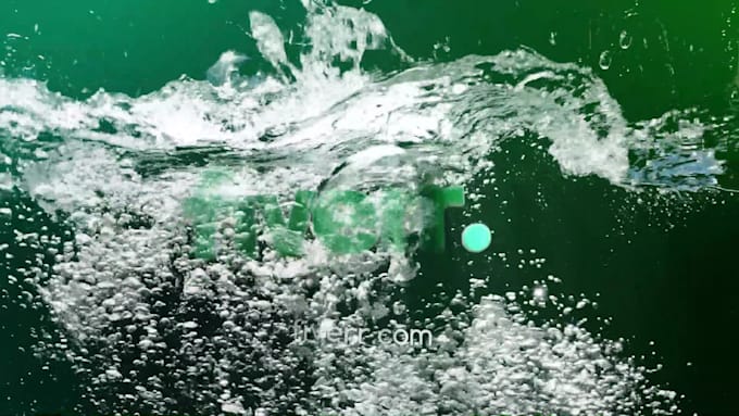 create a realistic water drop logo reveal