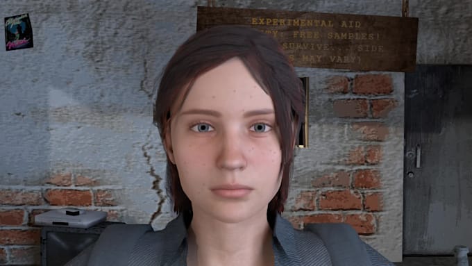 make 3d game ready character model from your references