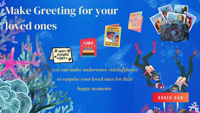 record your greeting message underwater