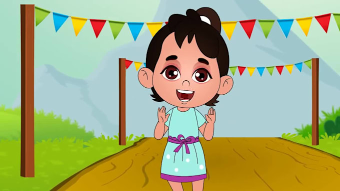 do 2d animation video, 2d cartoon animation video, kids animation