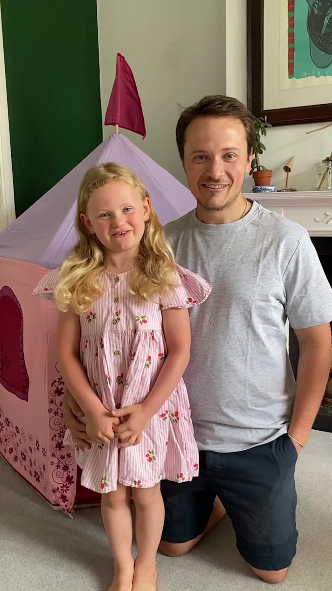 create father and daughter ugc content for socials