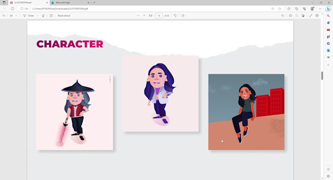 Create a 2d cute flat illustration for your website by Elfirayani | Fiverr