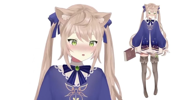 design and rig pro live2d vtuber art model for vtuber studio