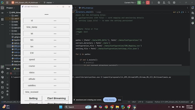 python development , gui , API automation