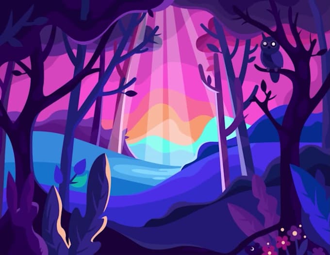 create an original exciting vector animation