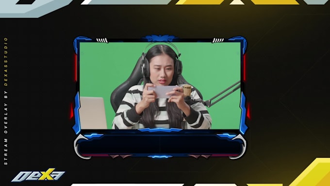 create a custom animated facecam, twitch webcam for your stream