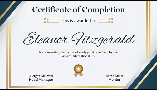 design any professional certificate templates