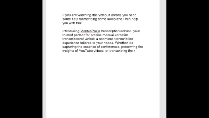 transcribe your audio, video, interview or podcast