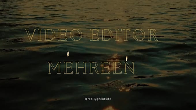 Do dynamic video editing by Mehreenarid945 | Fiverr