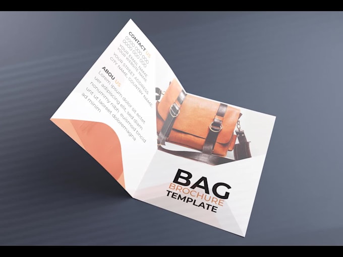 do creative bi tri fold brochure, catalog and leaflet design
