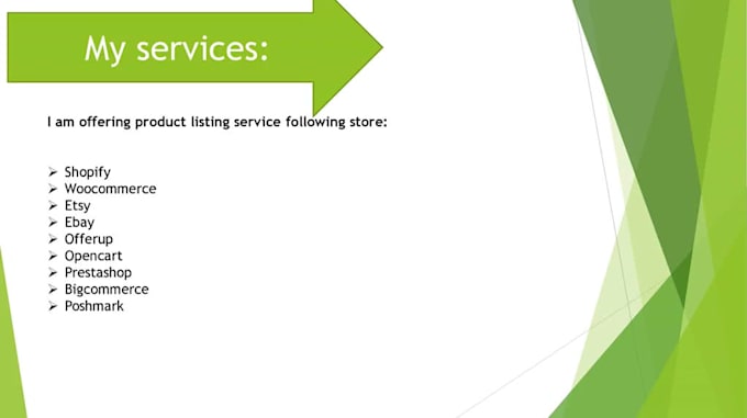 product listing on your wordpress, ebay, etsy, poshmark
