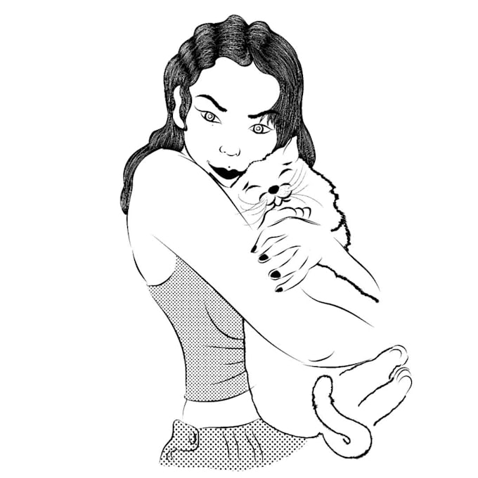 do a gif animated black and white