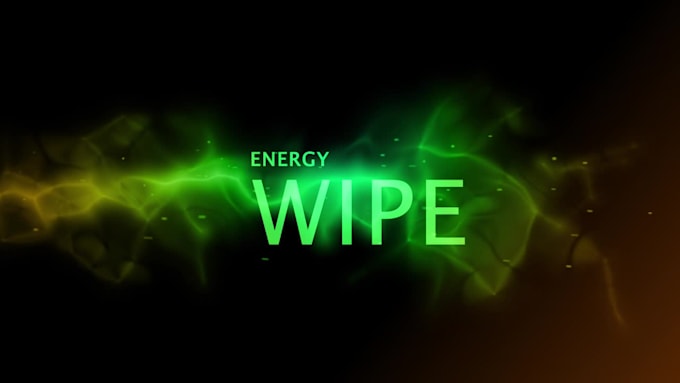 make a energy wipe intro or logo