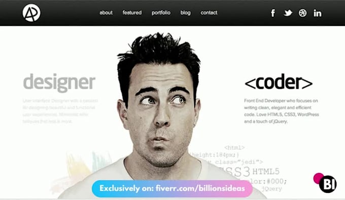 create a professional resume, portfolio, cv website